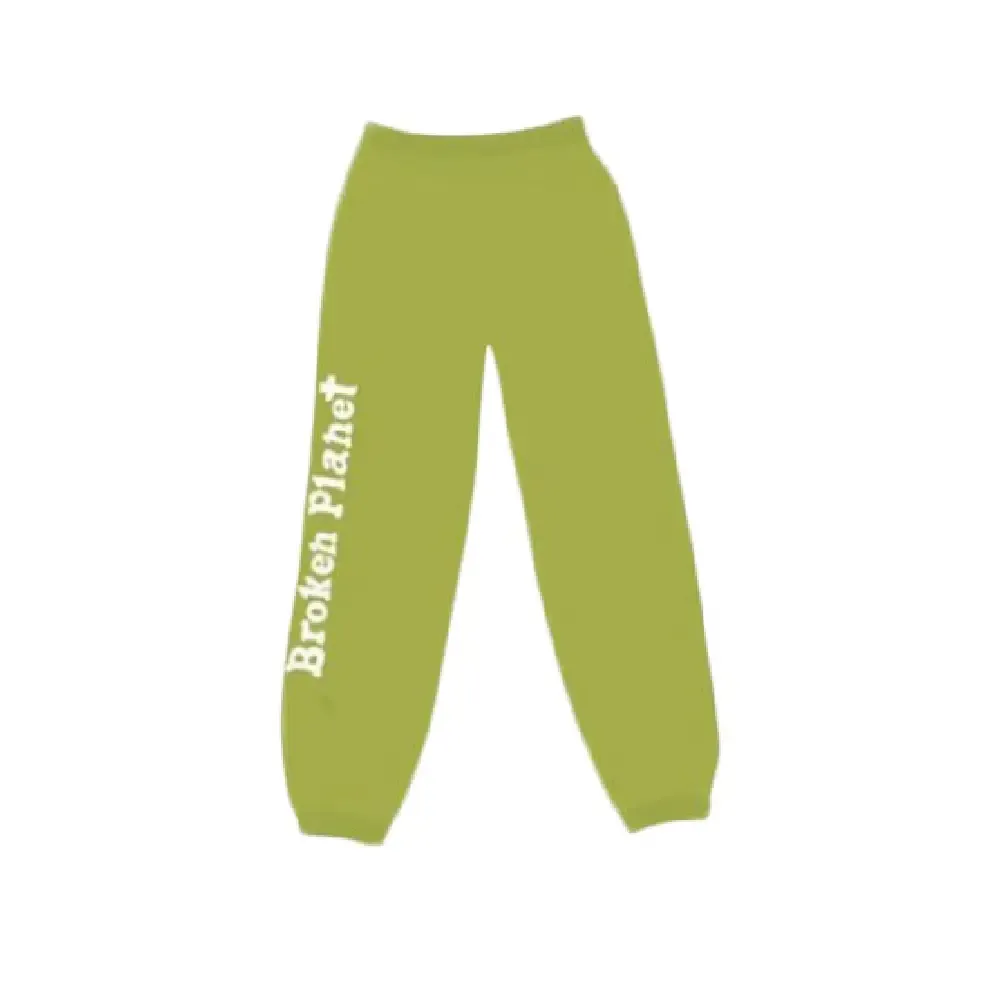 broken-planet-market-logo-lime-sweatpants broken-planet-market-logo-lime-sweatpants